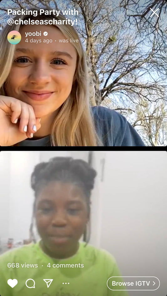 RECAP: IG Live with @Chelseascharity