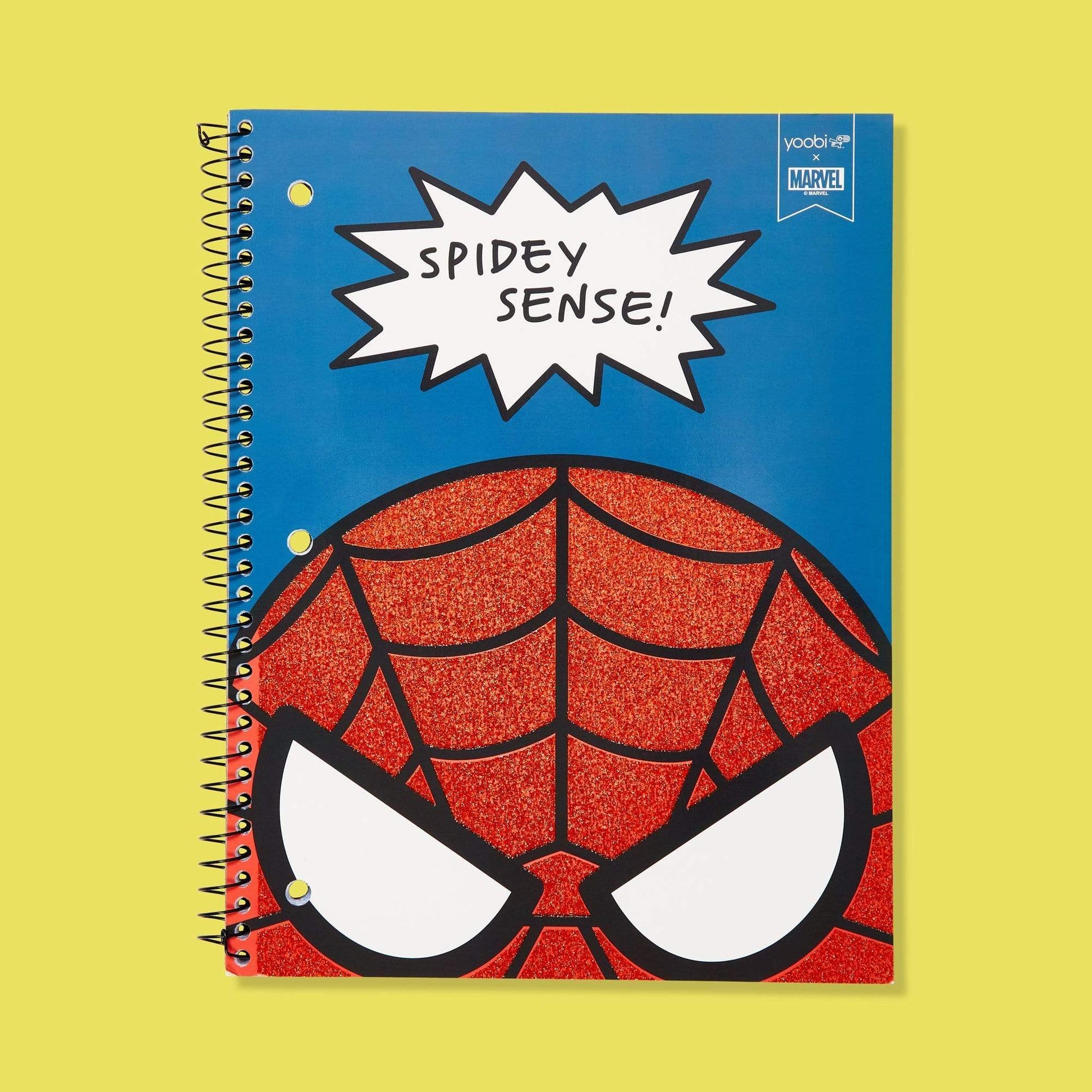 Spider-Man one subject spiral notebook with 3-hole punch